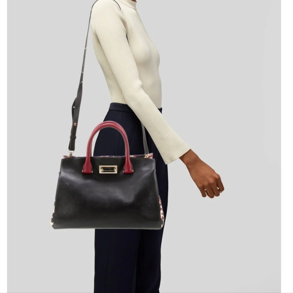 Max Mara Authentic Leather Top Handle Bag - Picture 5 of 6